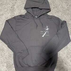 Gildan Grey (Gray) Post Malone Custom Twelve Carat Tour Hoodie Sweatshirt Size S